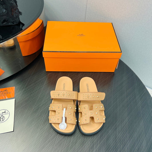 CHYPRE SANDAL LIGHT ORANGE CALFSKIN SPECIAL