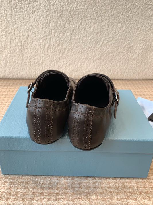 MONK STRAP IN WALNUT BROWN CALFSKIN