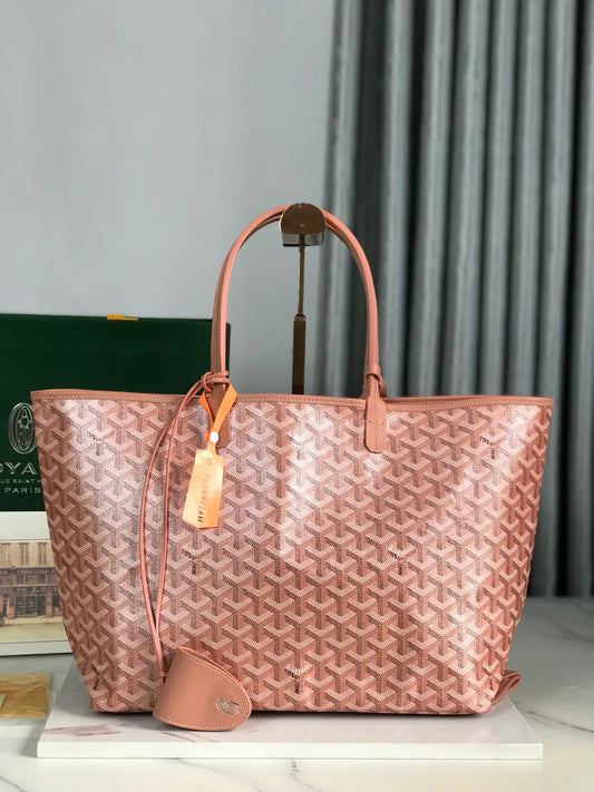 SAINT LOUIS PM 34 IN MANHATTAN PINK GOYARDINE CANVAS AND CALFSKIN