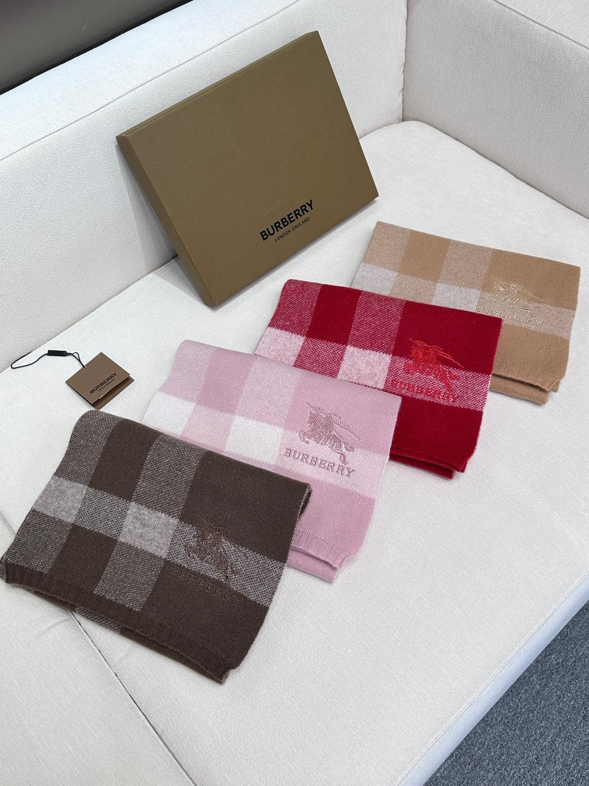 SCARF 190 CM IN TUSCAN BEIGE CASHMERE 398394