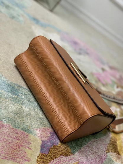 TWIST MM 23 HONEY GOLD EPI GRAINED COWHIDE LEATHER