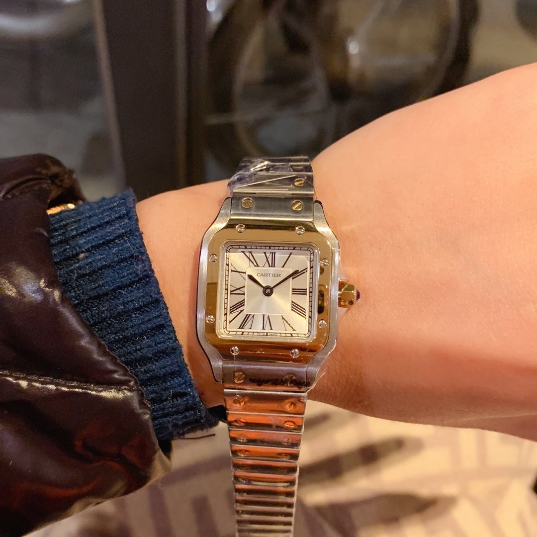 SANTOS DE CARTIE 27MM QUARTZ TWO-TONE