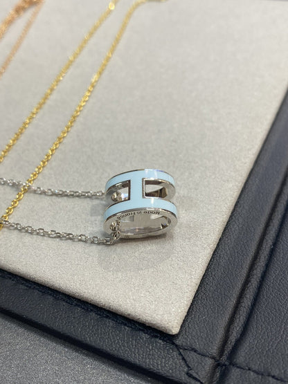 NECKLACE POP H LIGHT BLUE