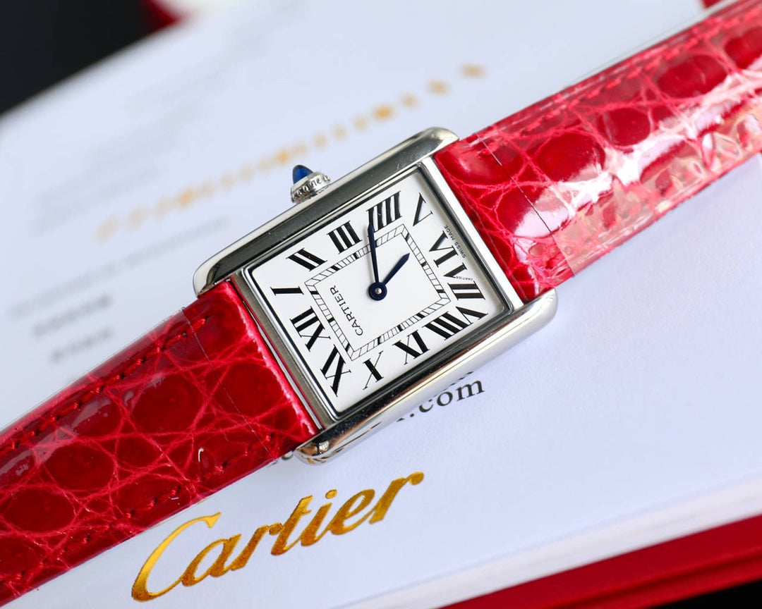 TANK MUST SMALL CROCODILE STRAP WHITE DIAL