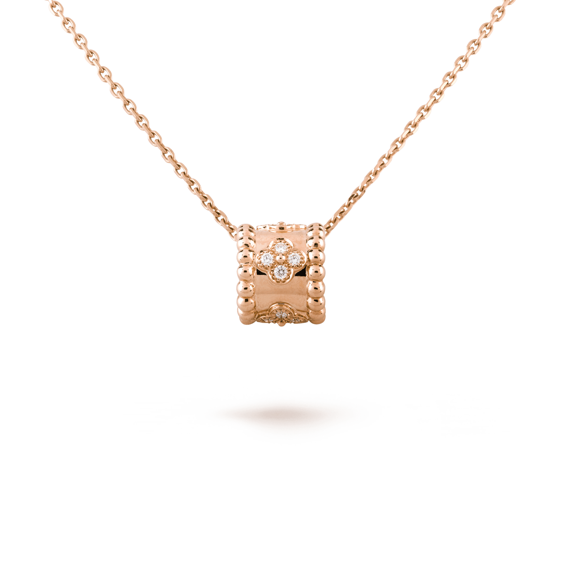 PERLEE PEDANT PINK GOLD NECKLACE