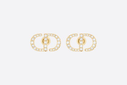 PETIT CD DIAMOND GOLD STUD EARRINGS