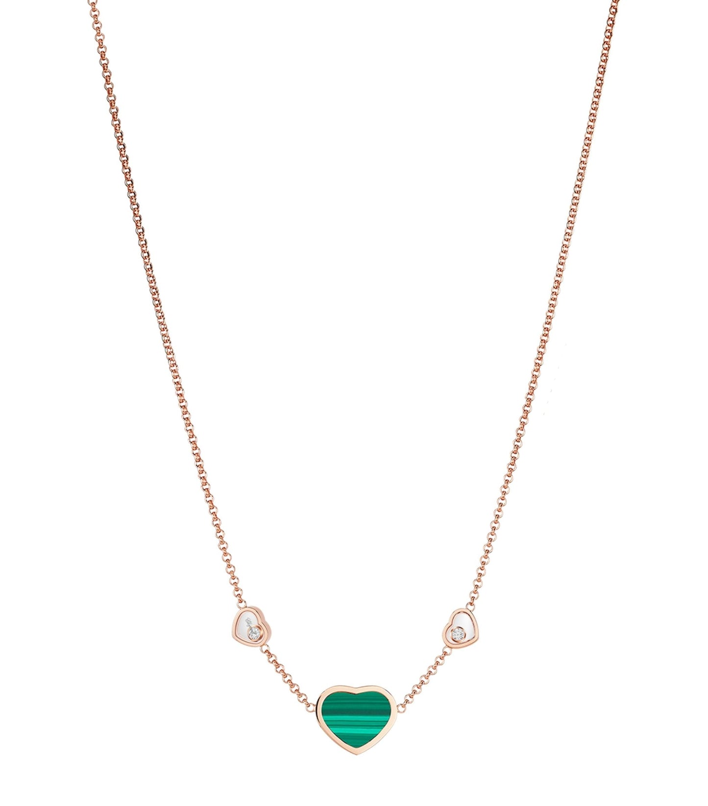HAPPY HEART NECKLACE 3 MOTIFS