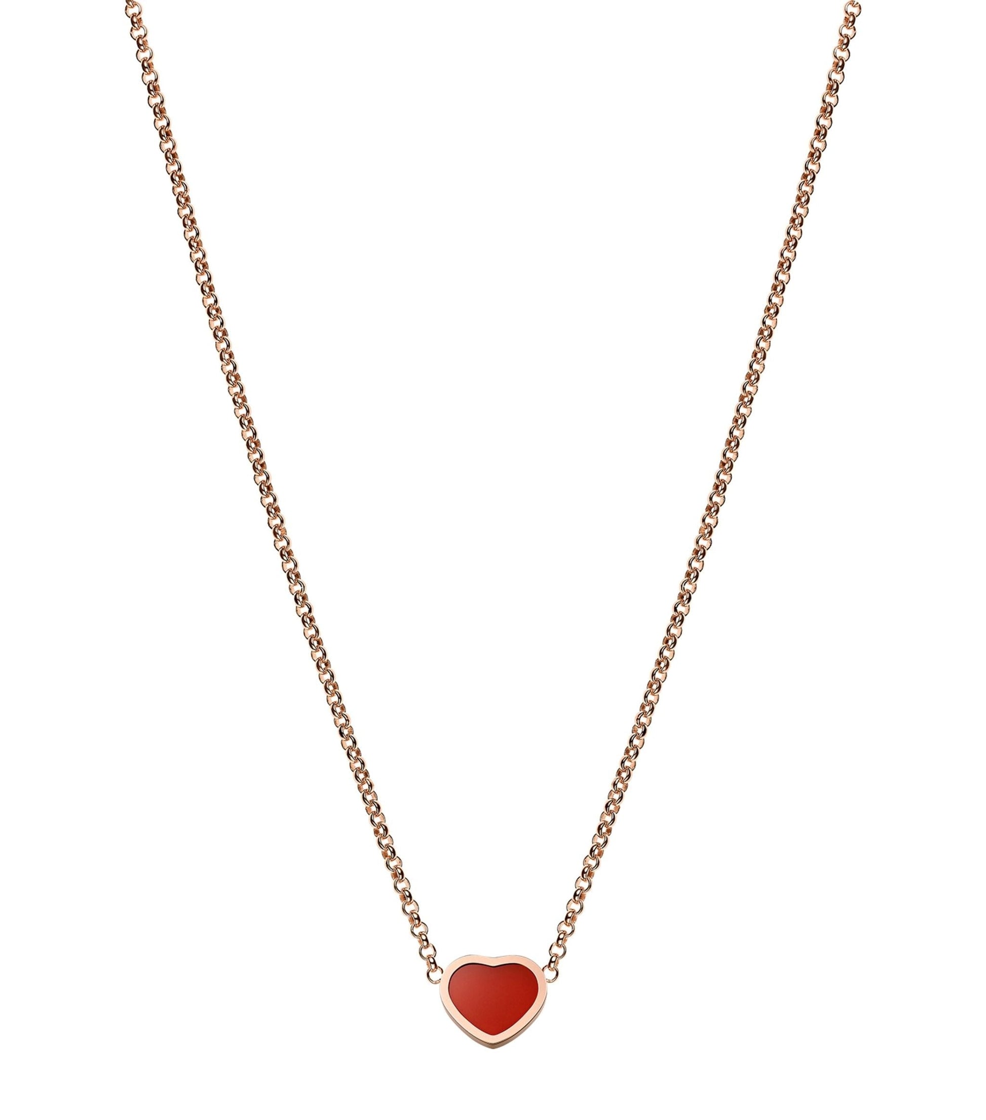 HEART PEDANT CARNELIAN NECKLACE
