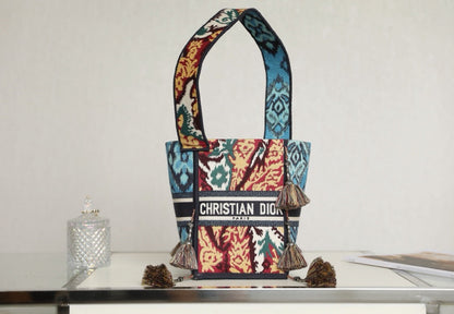 BUBBLE 25 BUCKET BAG IN MULTICOLOR CALFSKIN