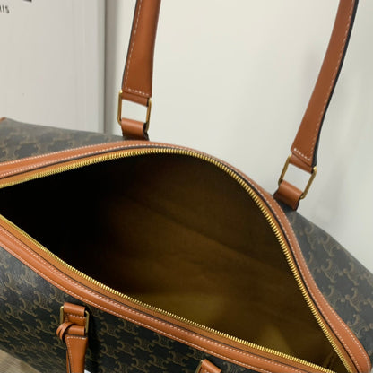 TRAVEL BAG 50 IN BLACK TRIOMPHE CANVAS WITH CELINE PRINT