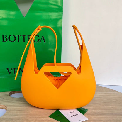 SHOULDER BAG 27 IN ORANGE PEEL RUBBER AND NYLON FABRIC