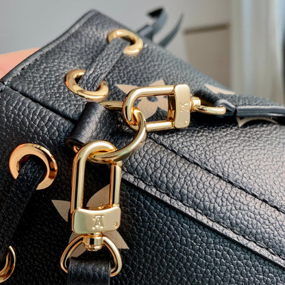 NANO NOÉ 16 IN BLACK BEIGE BICOLOR MONOGRAM EMPREINTE CALFSKIN