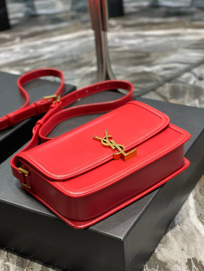 SOLFERINO MEDIUM 23 RED CALFSKIN GOLD HARDWARE