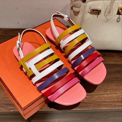 EPHESE SANDAL MULTI-COLOR CALFSKIN