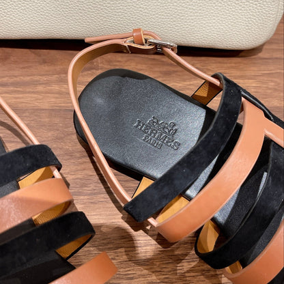 EPHESE SANDAL BLACK CALFSKIN