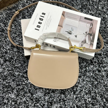 BESACE TRIPHOME 17 CALFSKIN BEIGE CREAM