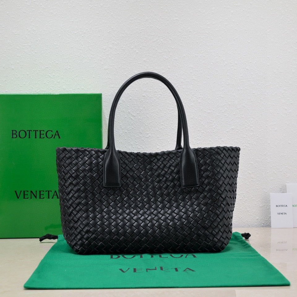 Large Cabat 45cm Black Lambskin Ghw