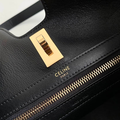 CABAS TRIOMPHE 37 BLACK IN SMOOTH CALFSKIN