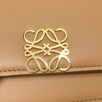 LOE GOYA BAG 23 IN COPPER BROWN CALFSKIN