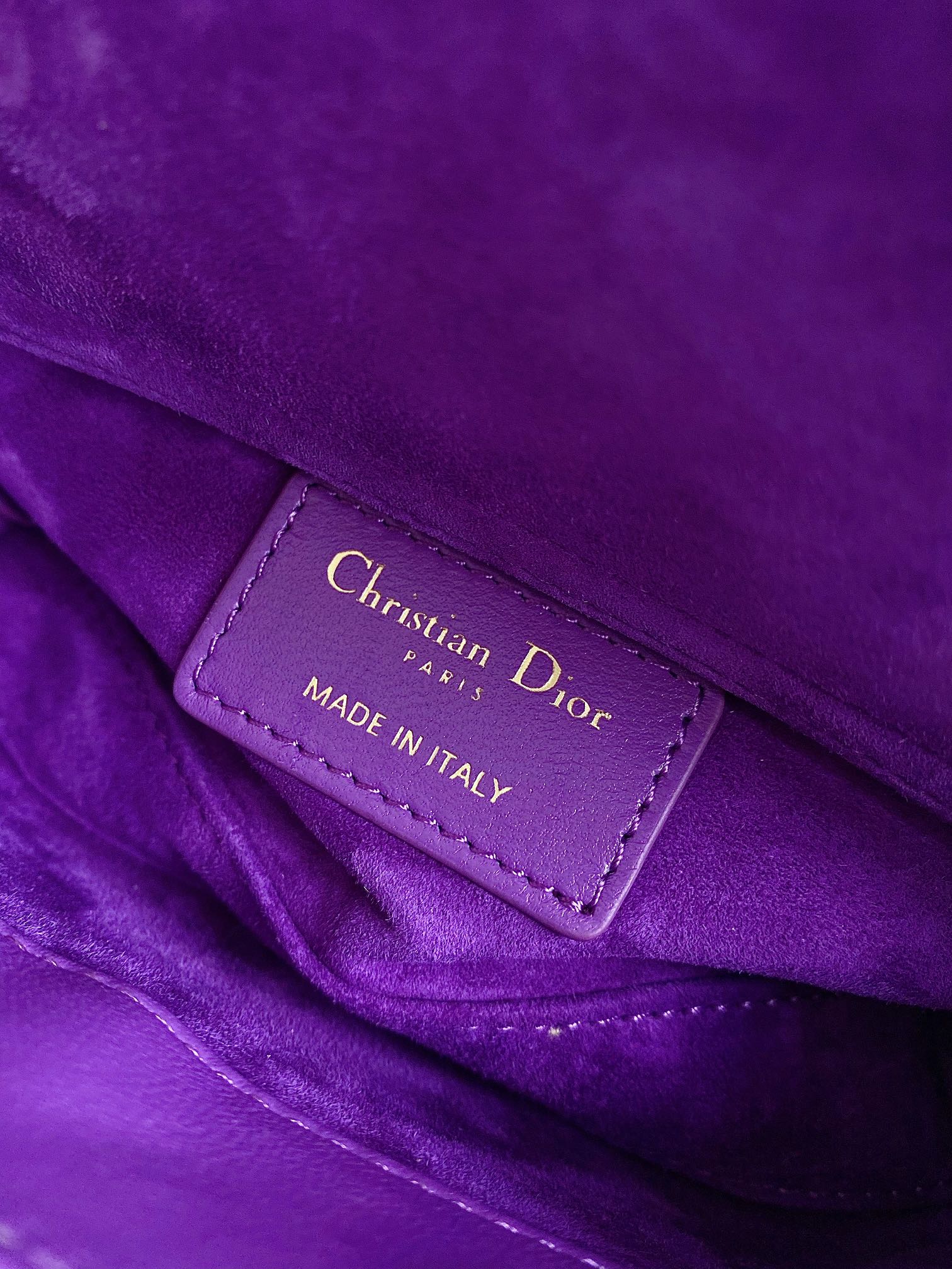 MINI D-JOY BAG 17 IN VIOLET PURPLE LAMBSKIN