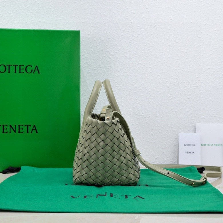 Mini Cabat 20cm Light Green Lambskin Ghw