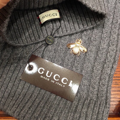 SET SCARF AND HAT IN SHARK GRAY WOOL 945023