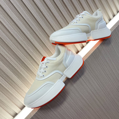 GIGA SNEAKER BLUE PASTEL PINK WHITE CALFSKIN