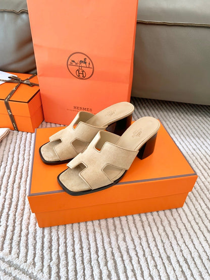 HELIA 60 SANDAL IN TUSCAN BEIGE SUEDE