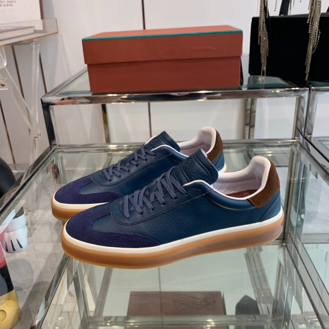 LP TENNIS WALK SNEAKERS NAVY CALFSKIN
