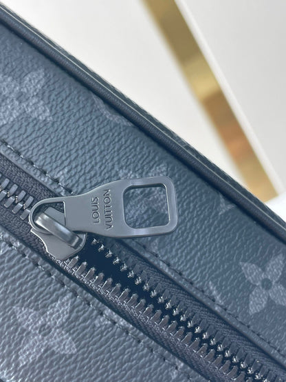 MINI SOFT TRUNK 18 IN GUN METAL MONOGRAM ECLIPSE CANVAS