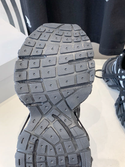 3XL EXTREME LACE SNEAKER BLACK MIX WHITE