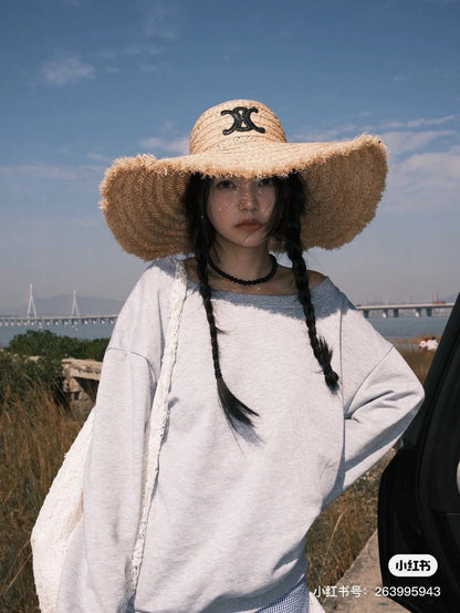 WIDE BRIM HAT MODEL 650341 IN NATURAL RAFFIA STRAW