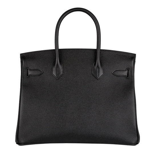 HM BIRKIN 30CM IN BLACK EPSOM LEATHER SILVER HARDWARE