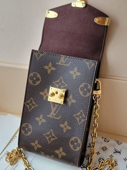 1V Monogram Phone Pouch