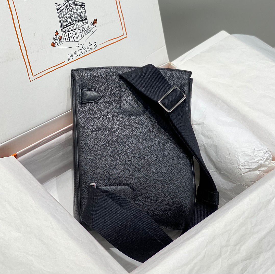 Hermes Hac a Dos PM Caban Yellow Interior