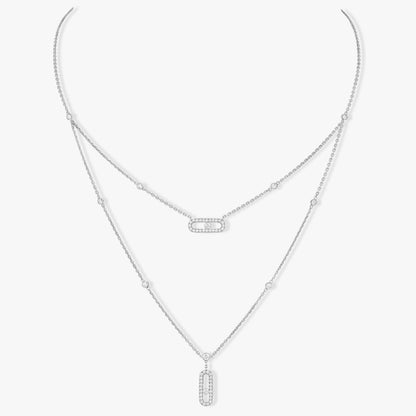 MOVE 2 ROW DIAMOND NECKLACE