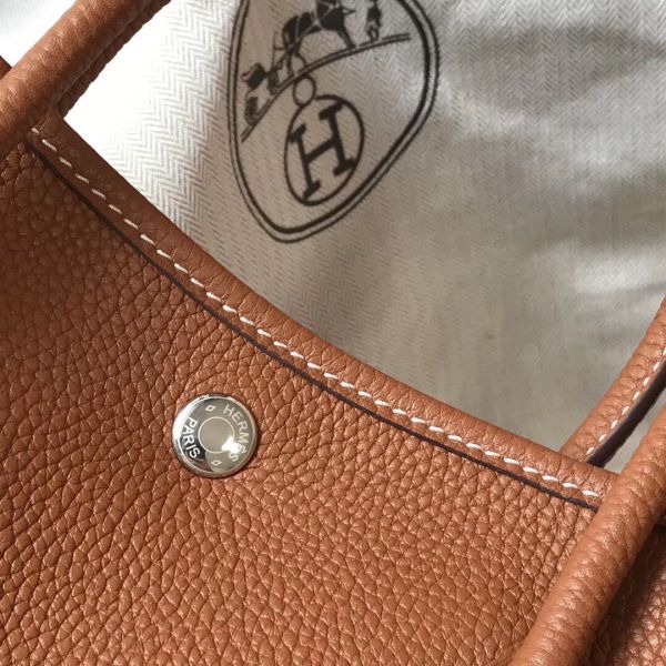 HERM Garden Party 36 Bag In Gold Clemence Leather
