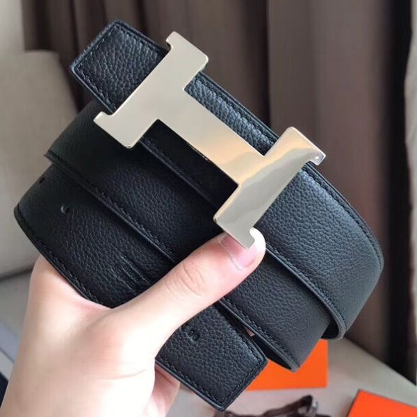 HERM Constance Belt Buckle & Black Clemence 38 MM Strap