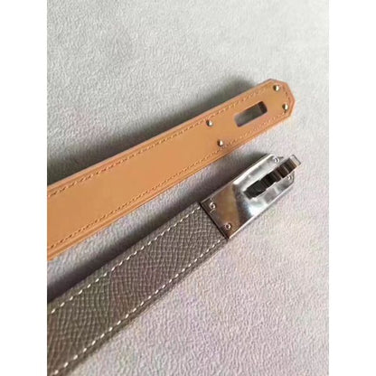 HERM Kelly 18 Belt In Taupe Epsom Leather