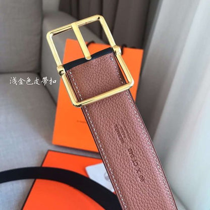 HERM Brown Saddle 38MM Reversible Belt