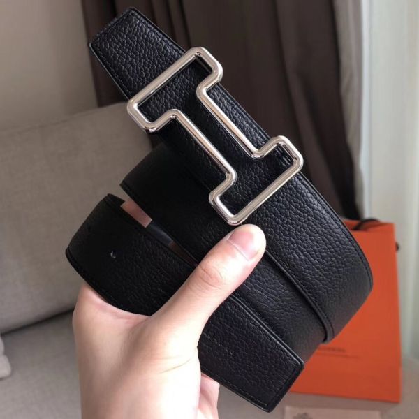 HERM Tonight 38MM Reversible Belt In Black Clemence Leather