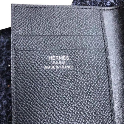 HERM MC¬≤ Euclide Card Holder In Black Epsom Leather
