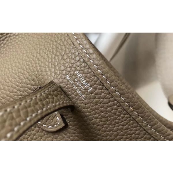 HERM Evelyne III TPM Bag In Tourterelle Clemence Leather