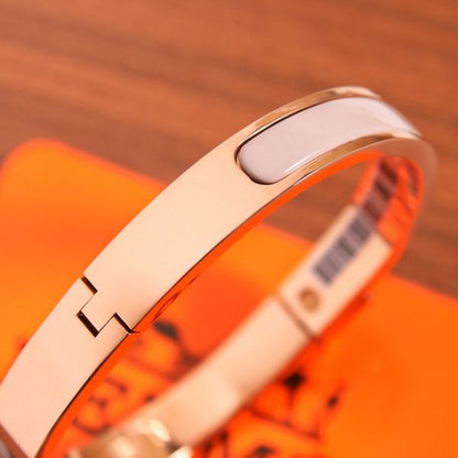 HERM Pink Mini Clic Kelly Bracelet
