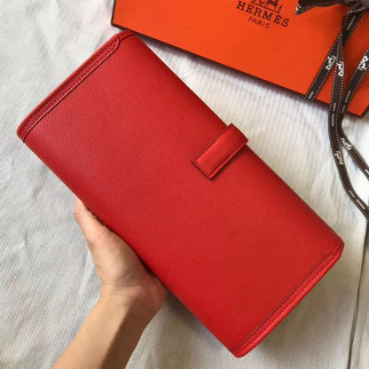HERM Jige Elan 29 Clutch In Red Epsom Leather