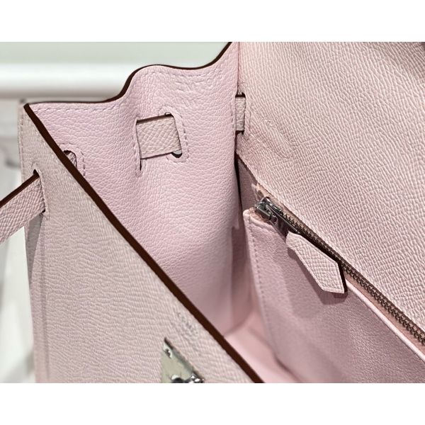 HERM Kelly 25cm Sellier Bag In Mauve Pale Epsom Leather