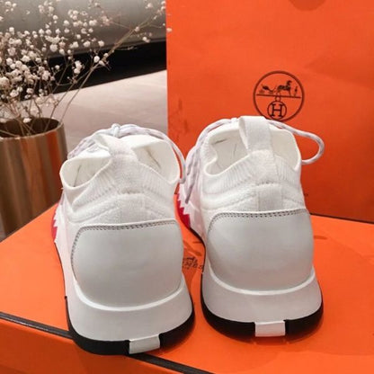 HERM Men's Addict Sneakers In White Knit