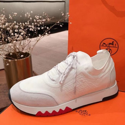 HERM Men's Addict Sneakers In White Knit