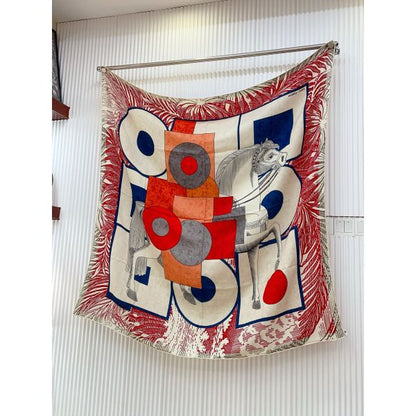 HERM Grenadine Cavalier en Formes Shawl 140