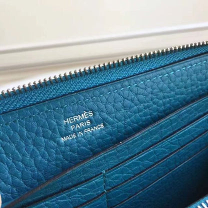 HERM Blue Jean Azap Zipped Wallet